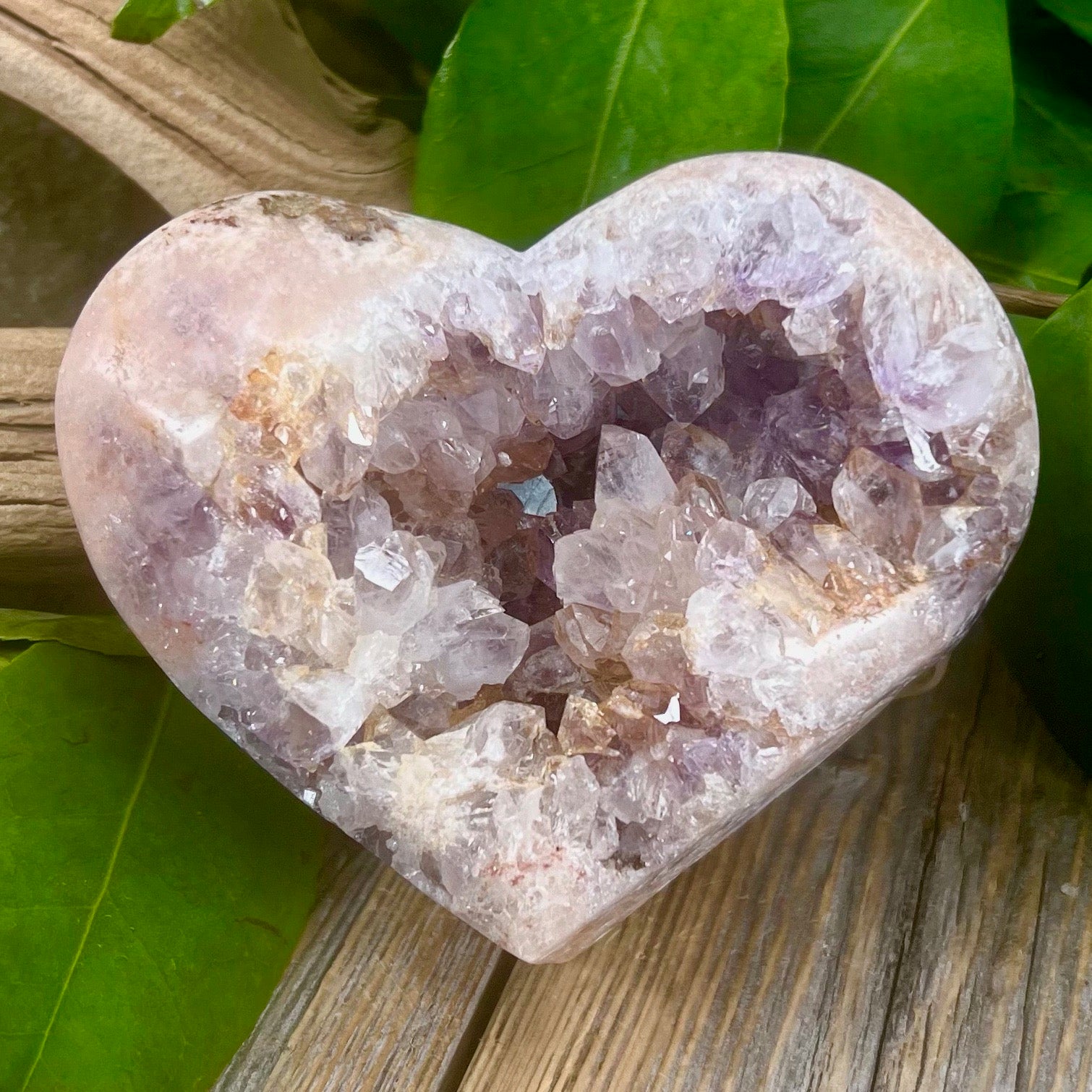 Pink Amethyst heart