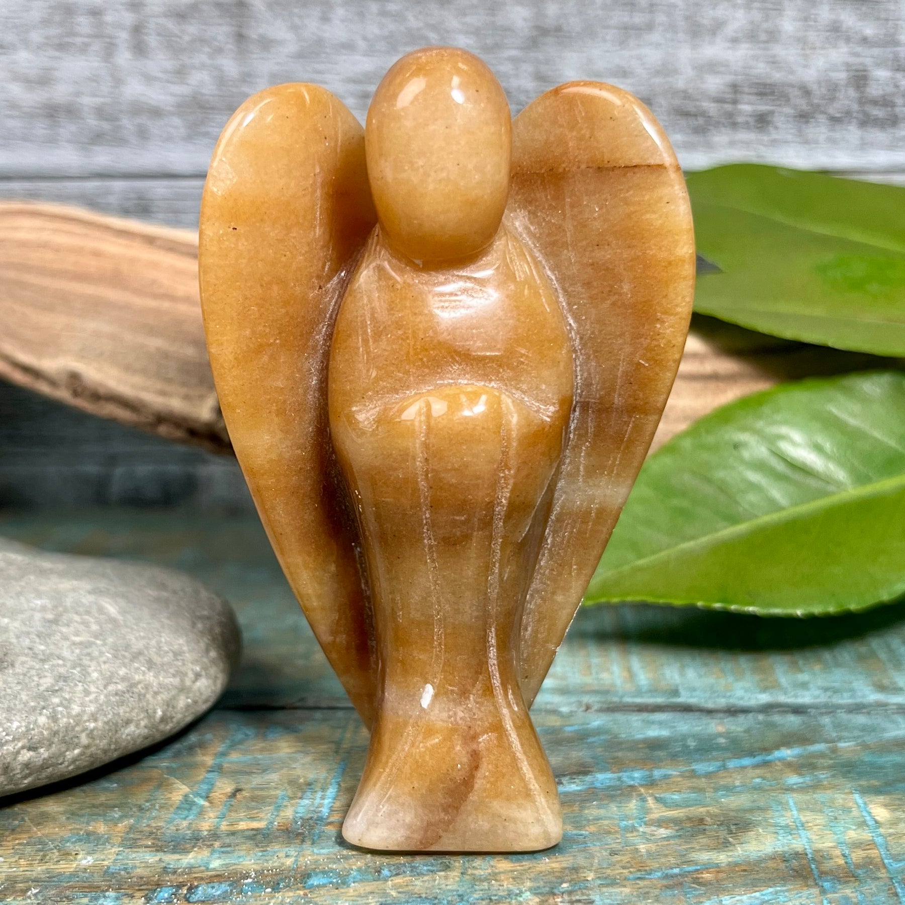 Red Aventurine angel sculpture 