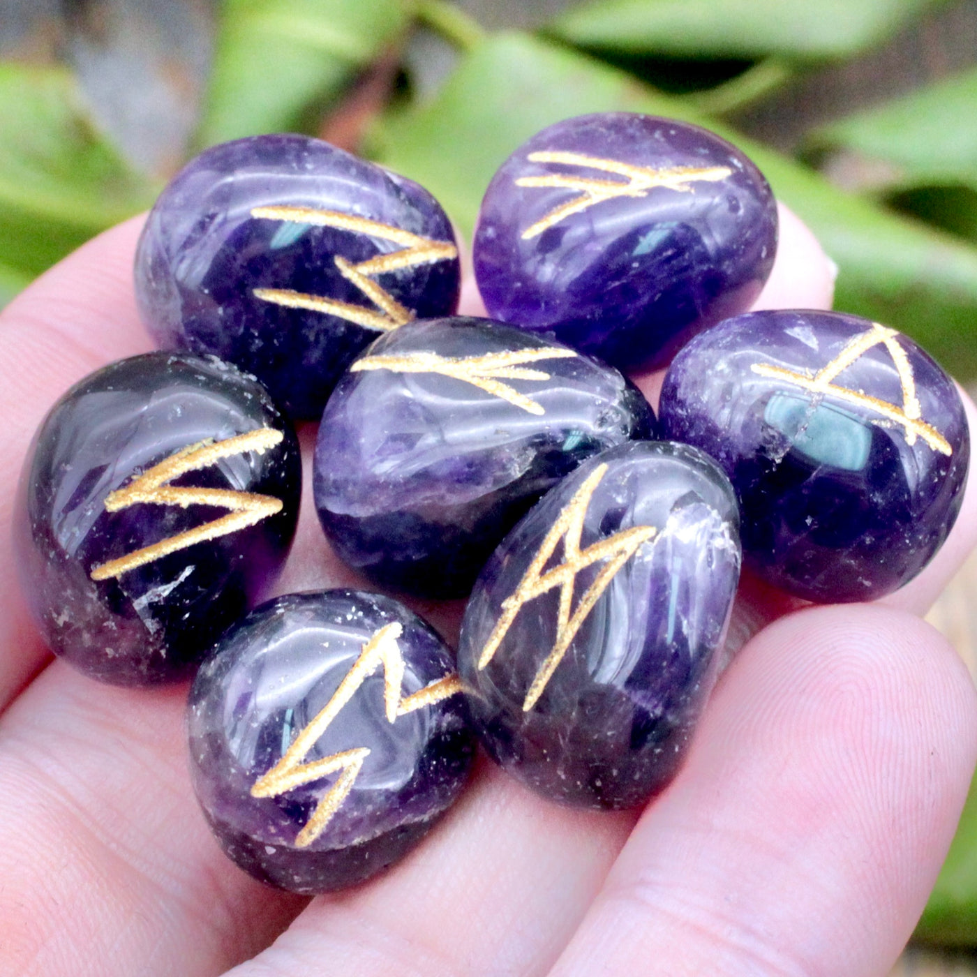 Amethyst Rune Stones