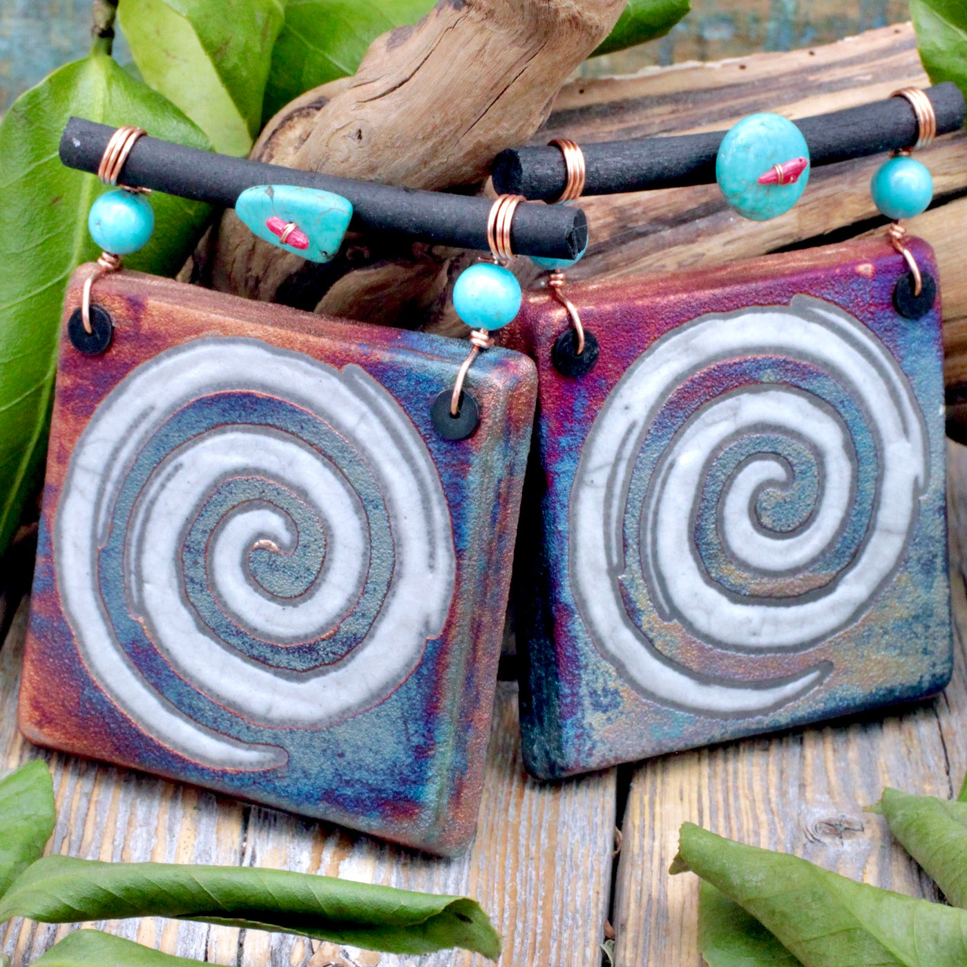 Raku Dreamcatcher Tile