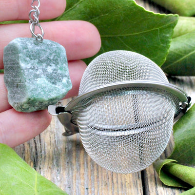 Green Aventurine Tea Steeper