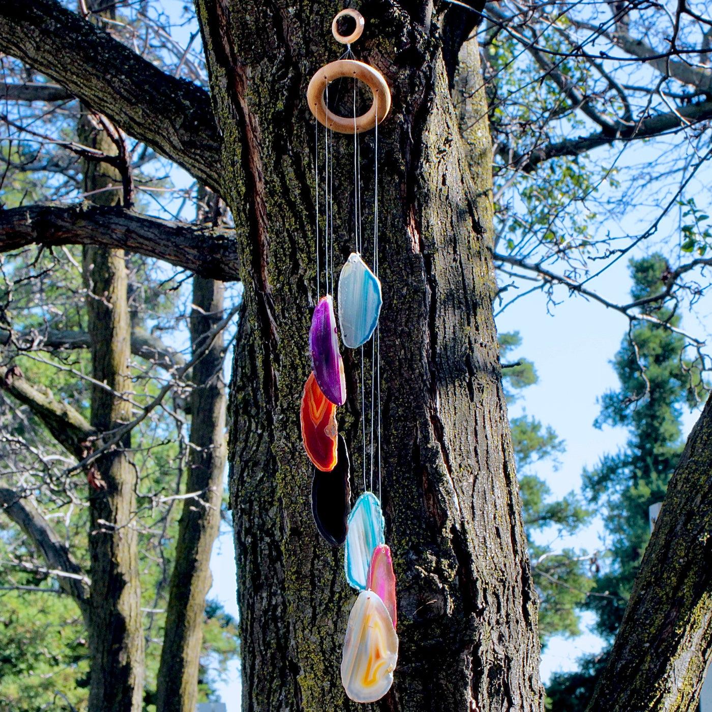 Agate Slice Windchime