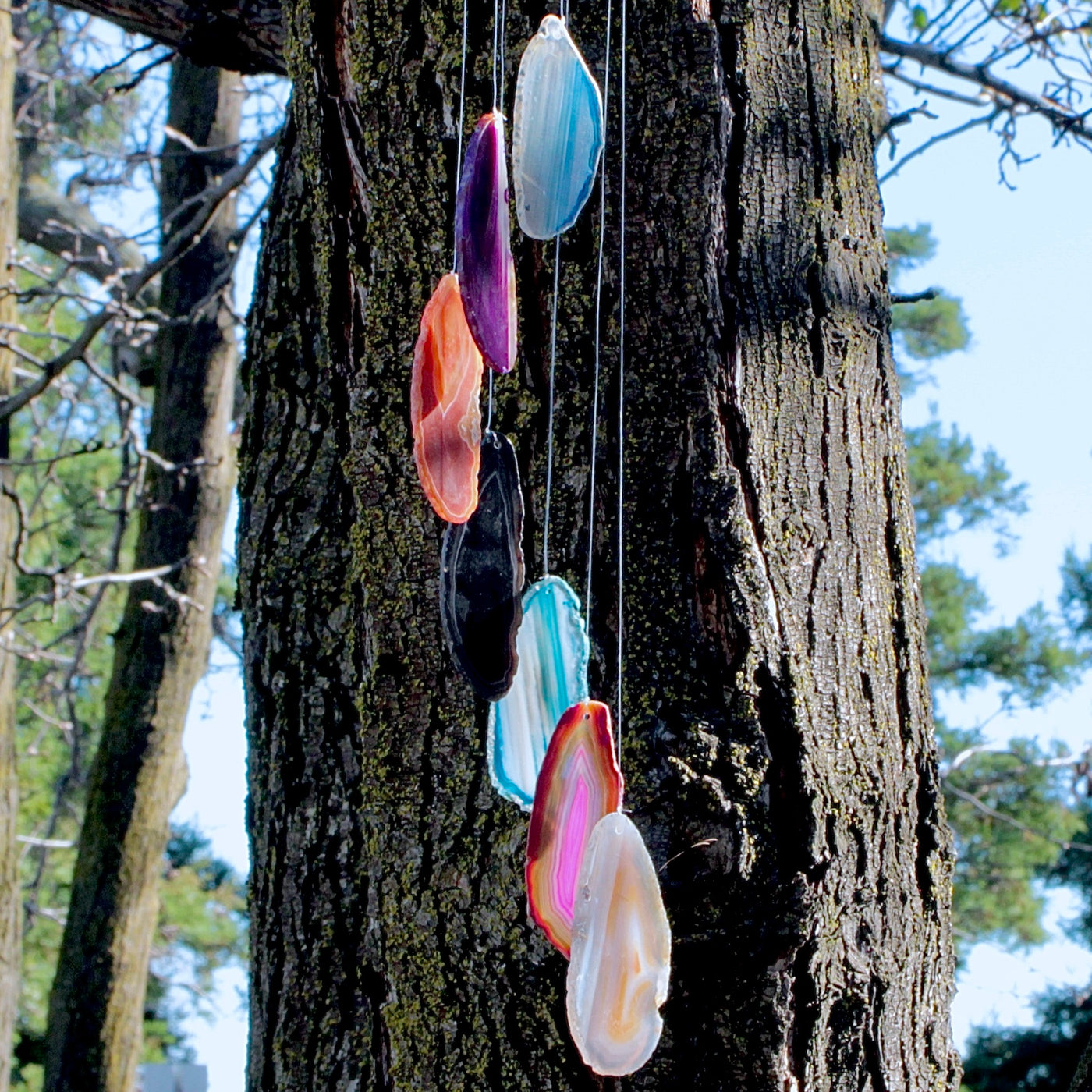 Agate Slice Windchime