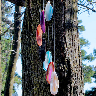 Agate Slice Windchime