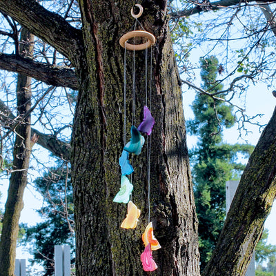 Agate Butterfly Windchime