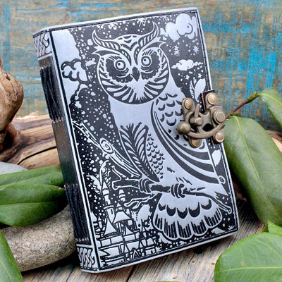 Leather Journal - Owl