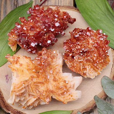 Vanadinite on Baryte Specimen