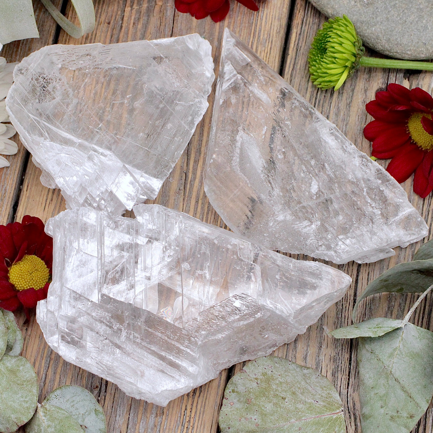 Utah Ice Selenite Rough Chunk