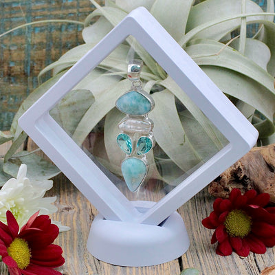 Multi-Stone Pendant in Frame