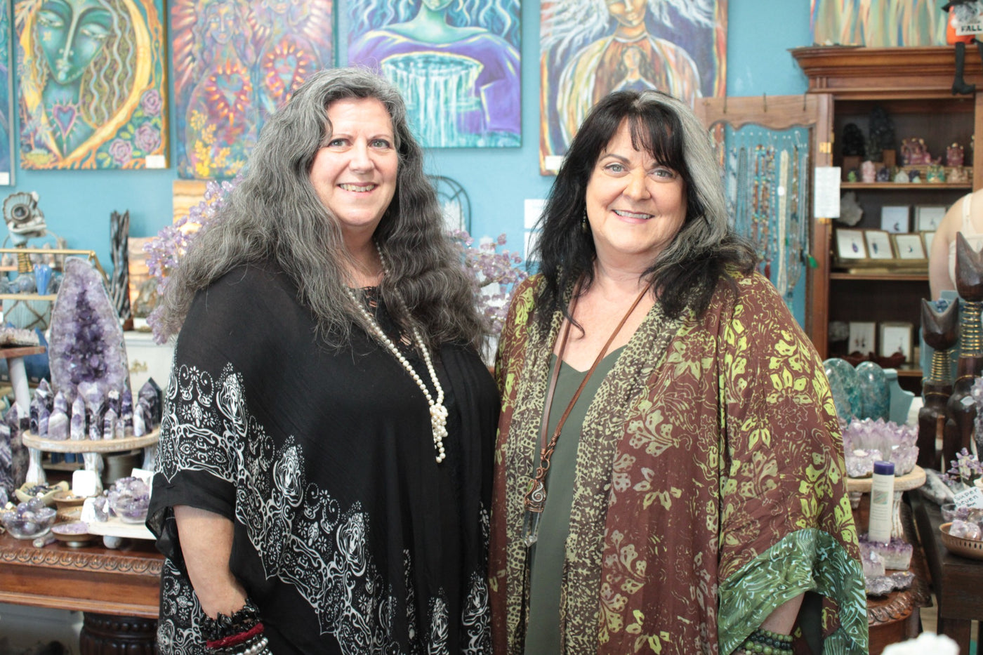 Toni and Suzanne in their shop