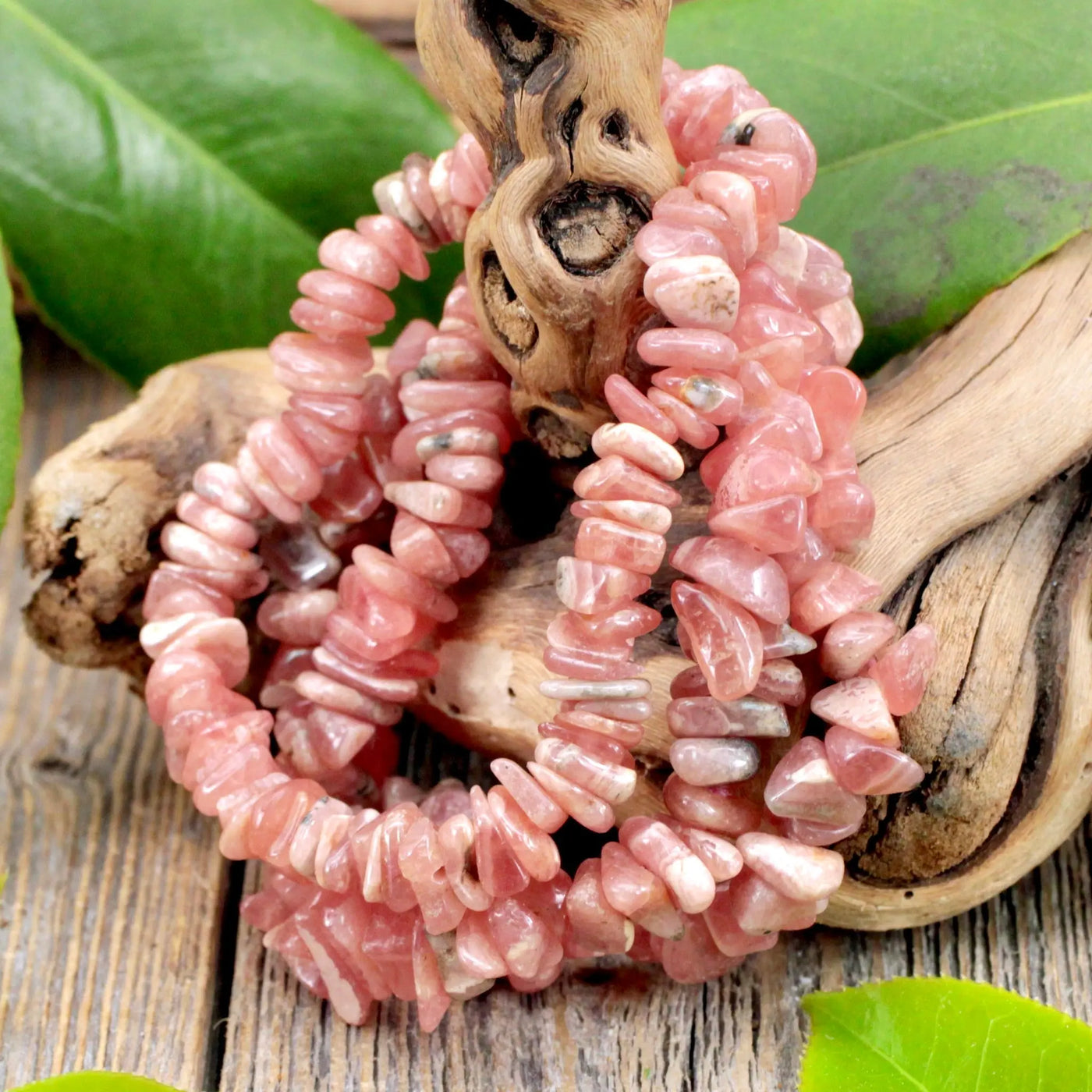 Rhodochrosite Chip Bracelet