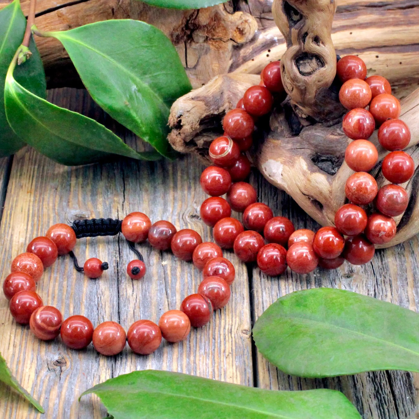 Red Jasper Adjustable Bracelet - 10mm