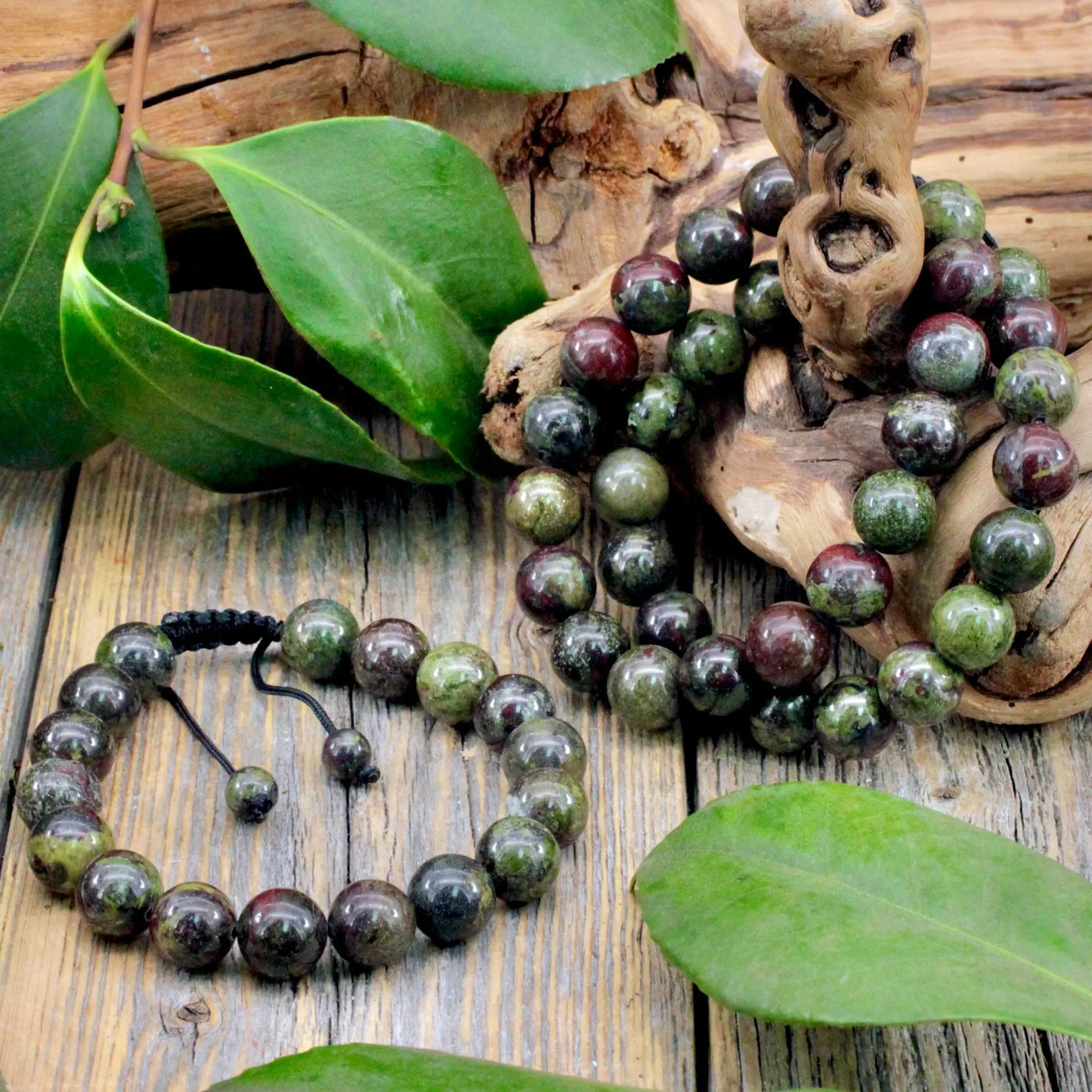 Dragon's Blood Jasper Adjustable Bracelet - 10mm