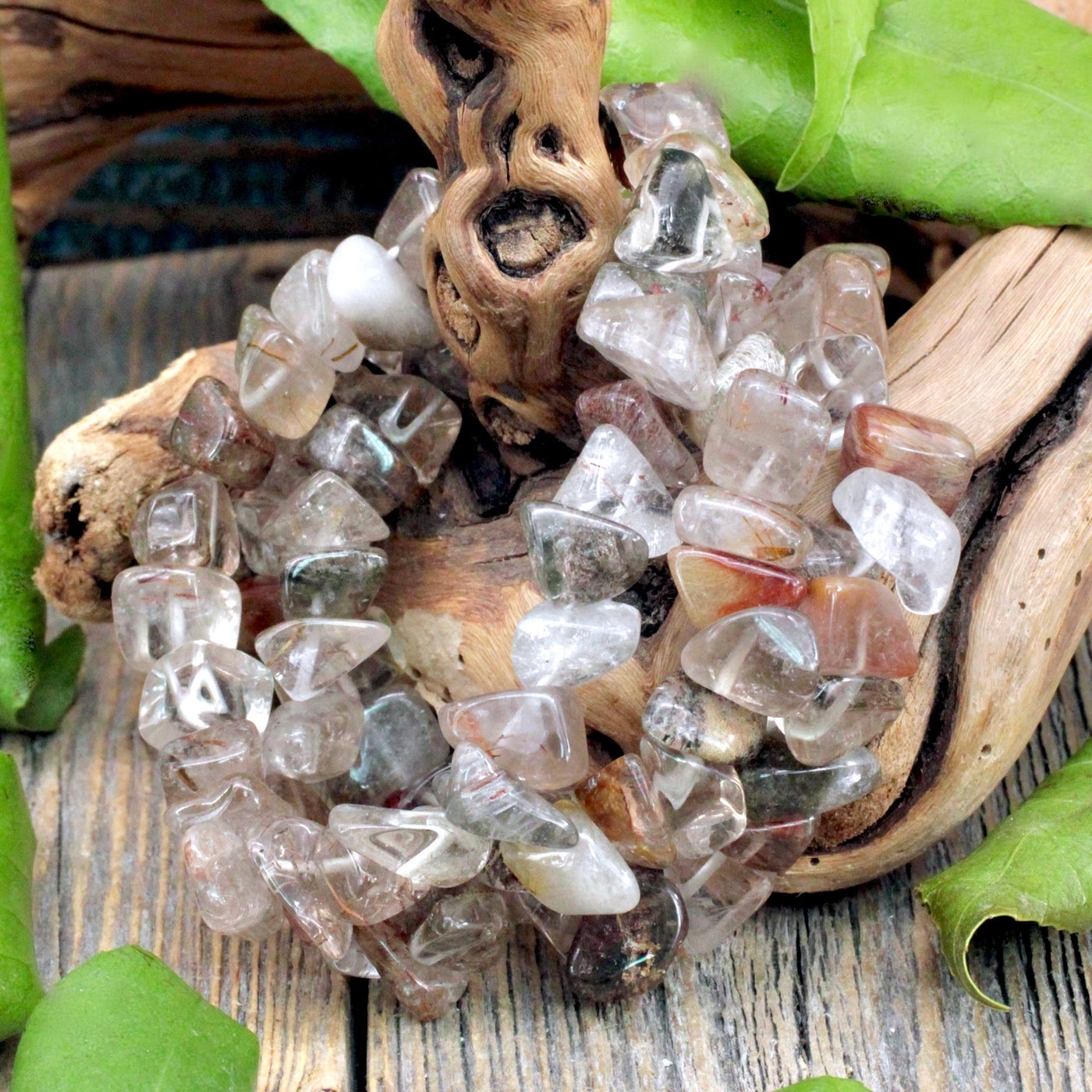 Garden Quartz Chunky Chip Bracelet