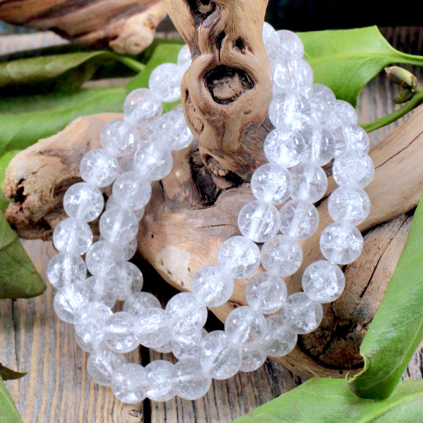 Crackle Quartz Bracelet - 8mm