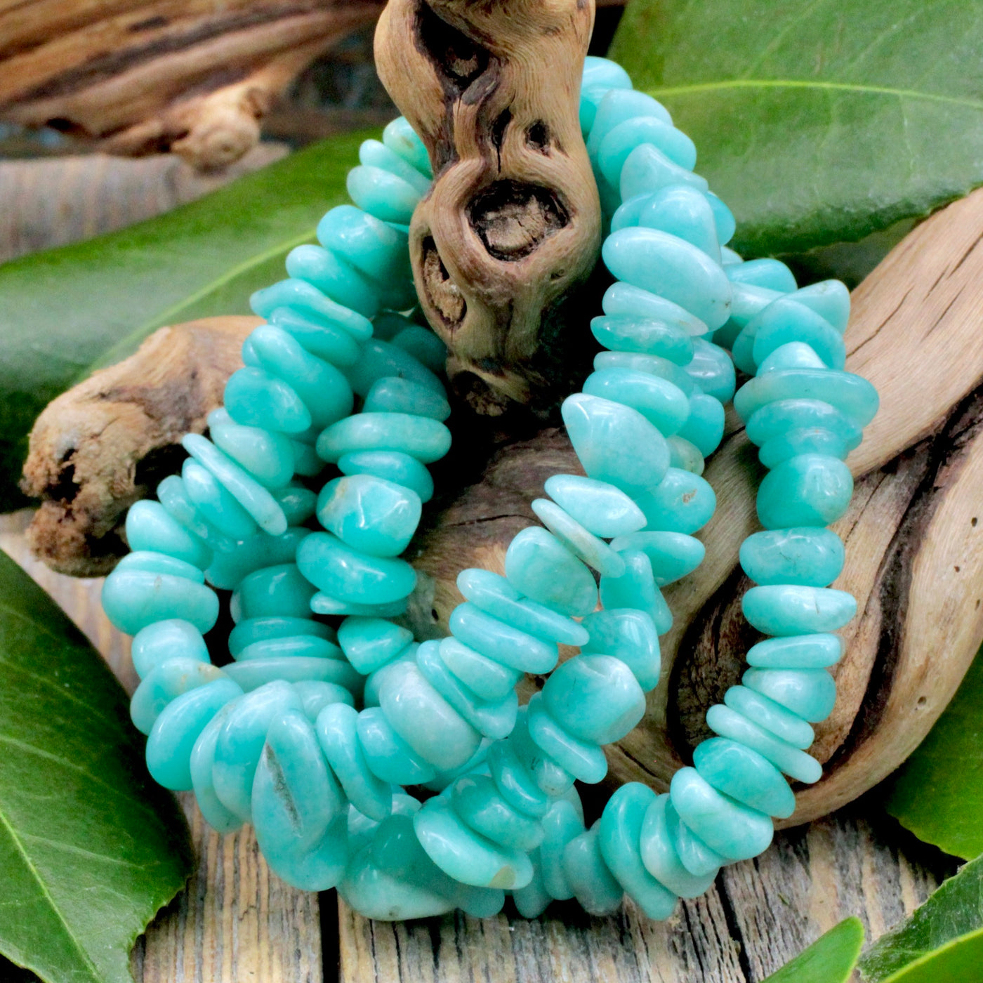 Amazonite Chunky Chip Bracelet