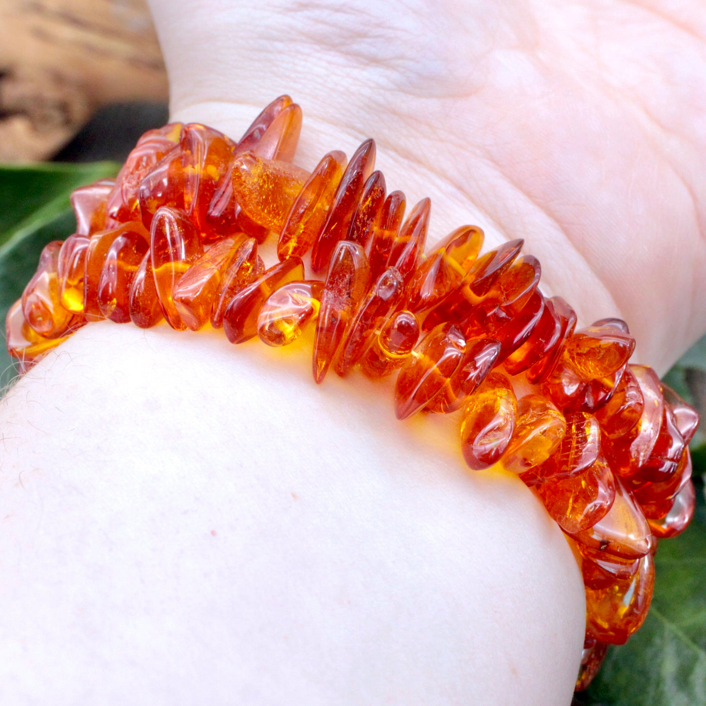 Amber Chip Bracelet