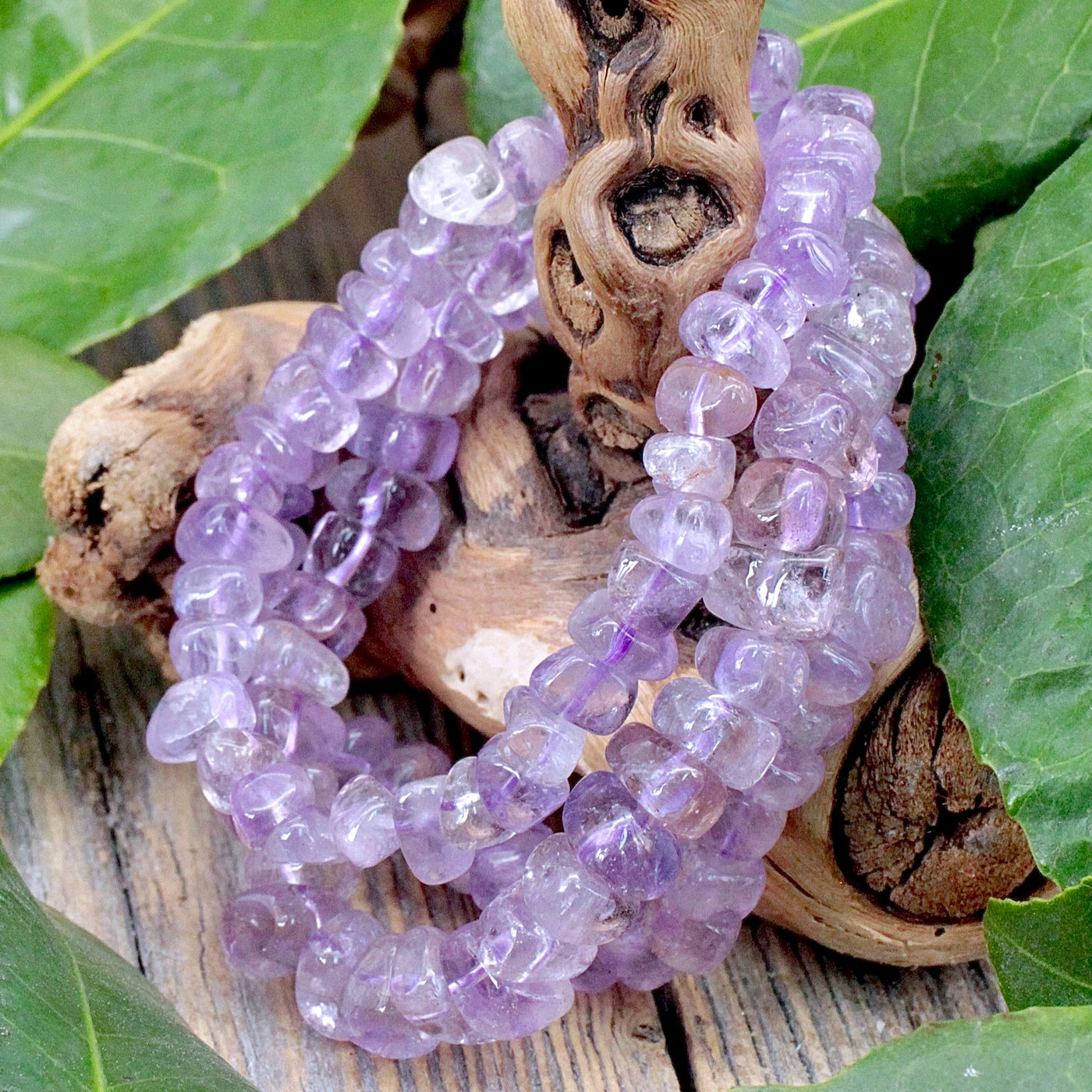 Lilac Amethyst Chunky Bracelet