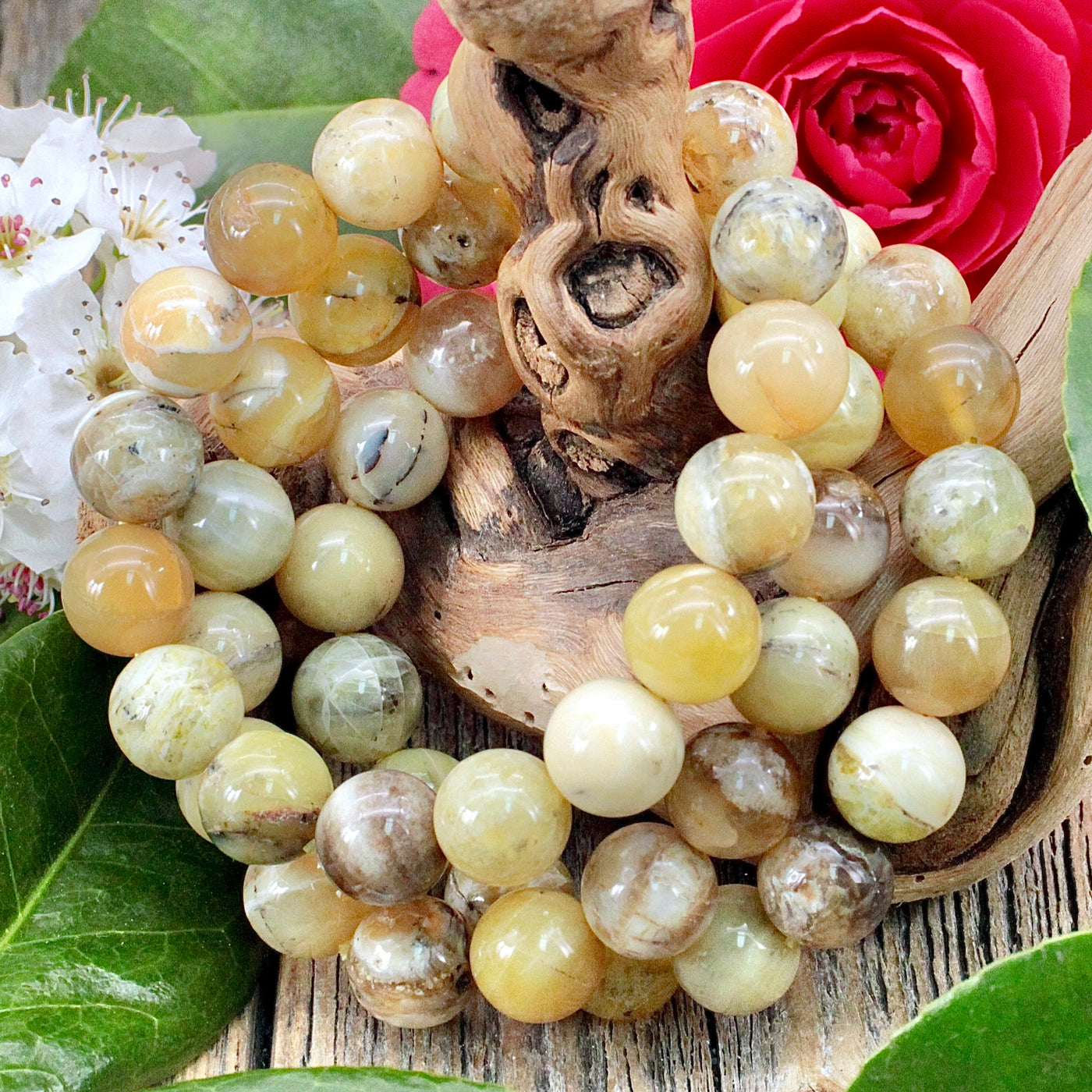 Yellow Opal Bracelet - 12mm