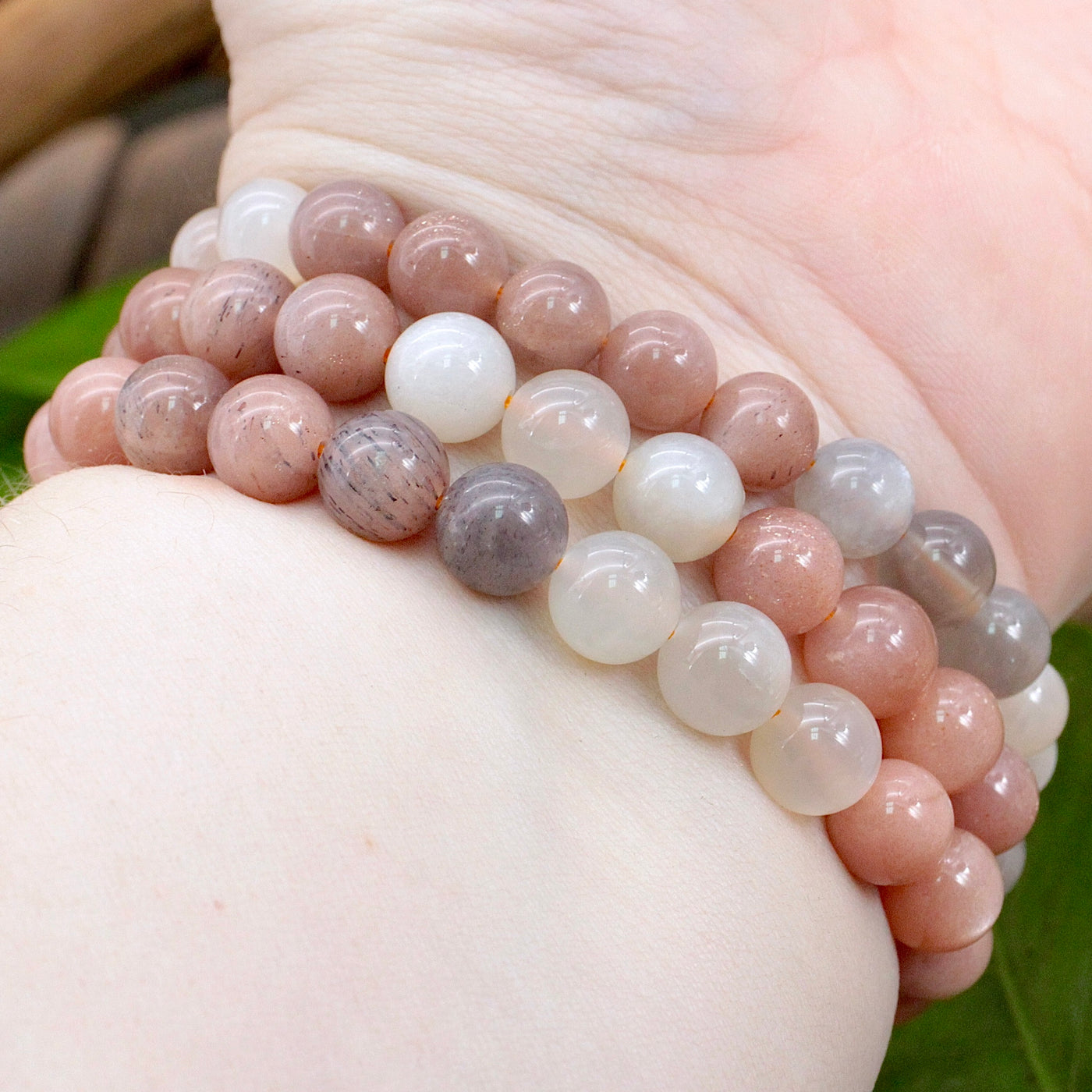 Mixed Moonstone Bracelet - 8mm