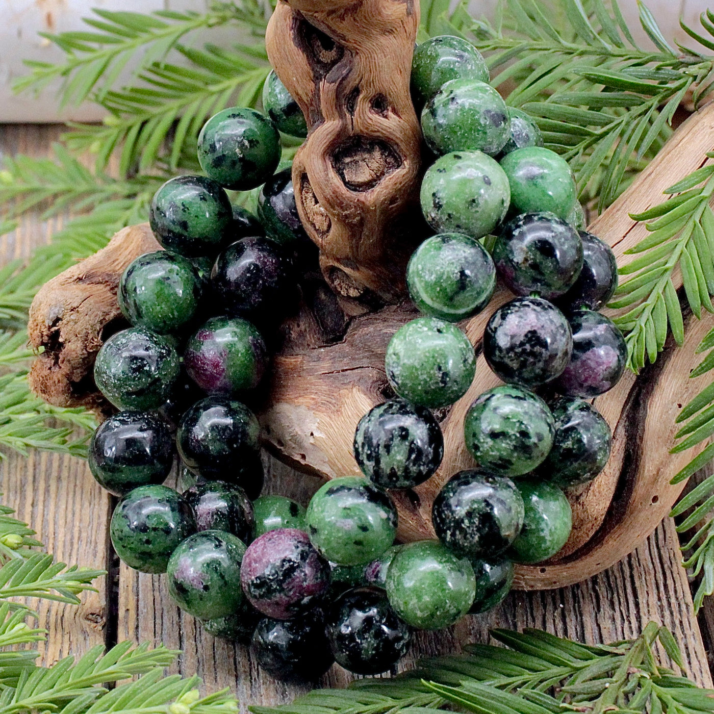 Ruby in Zoisite Bracelet - 12mm