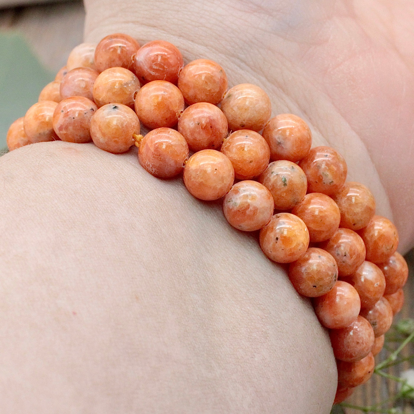 Orange Calcite Bracelet - 8mm