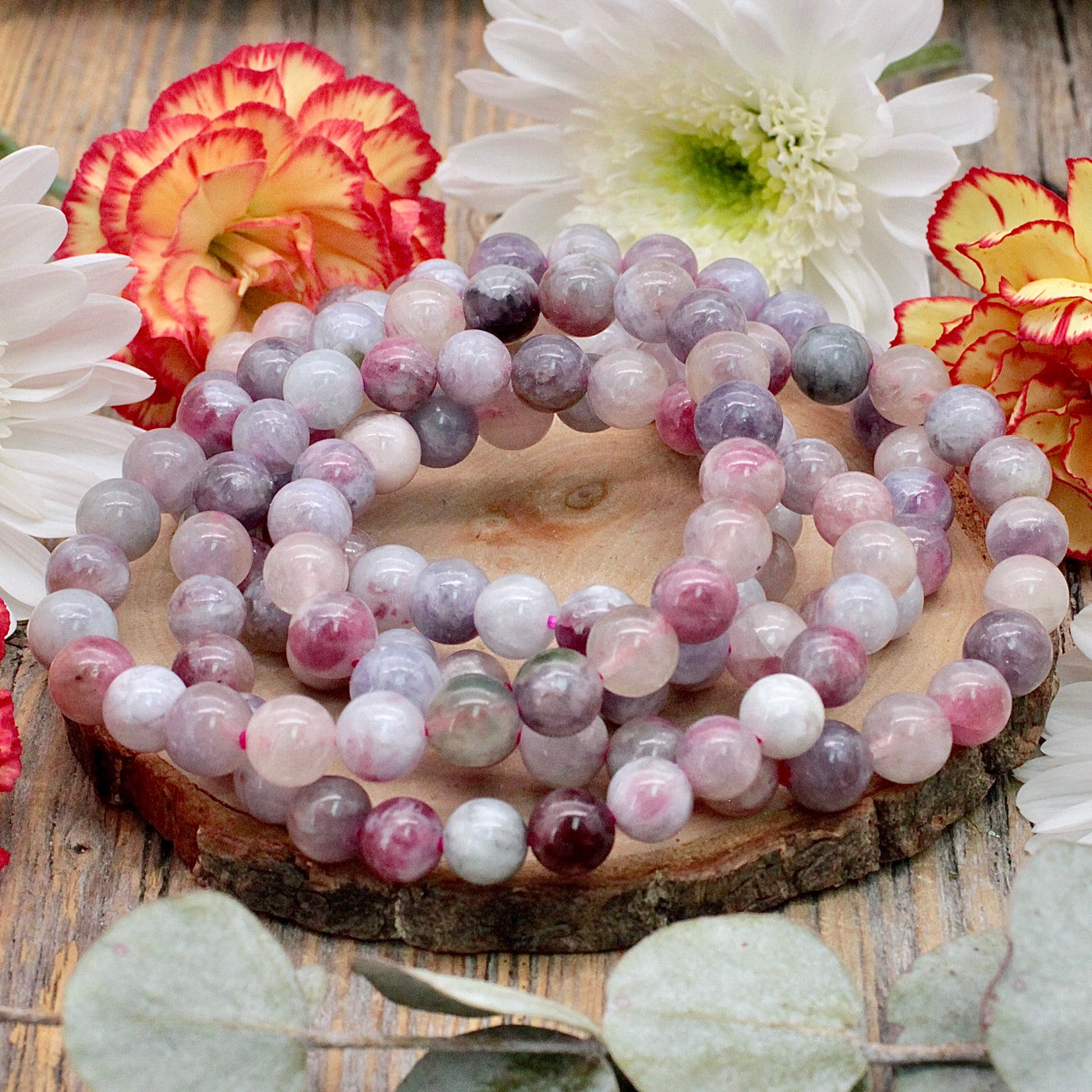 Pink Tourmaline Bracelet - 7mm