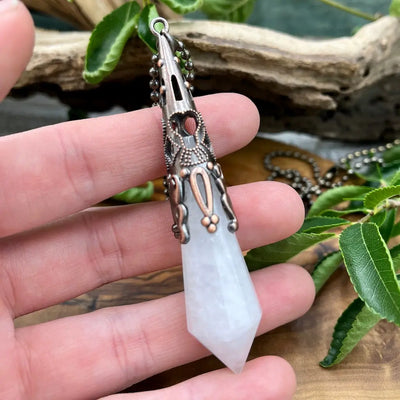 Long Crystal Drop Necklace