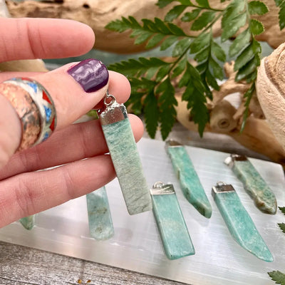 Amazonite Stick Pendant