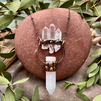 Quartz Point Necklace with Quartz