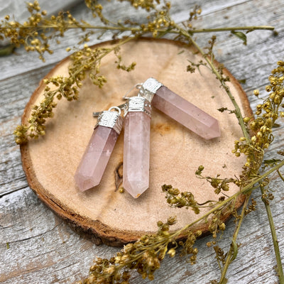 Rose Quartz Point Pendant