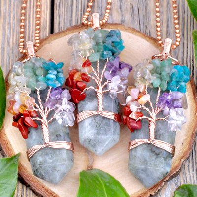 Chakra Tree Point Pendant