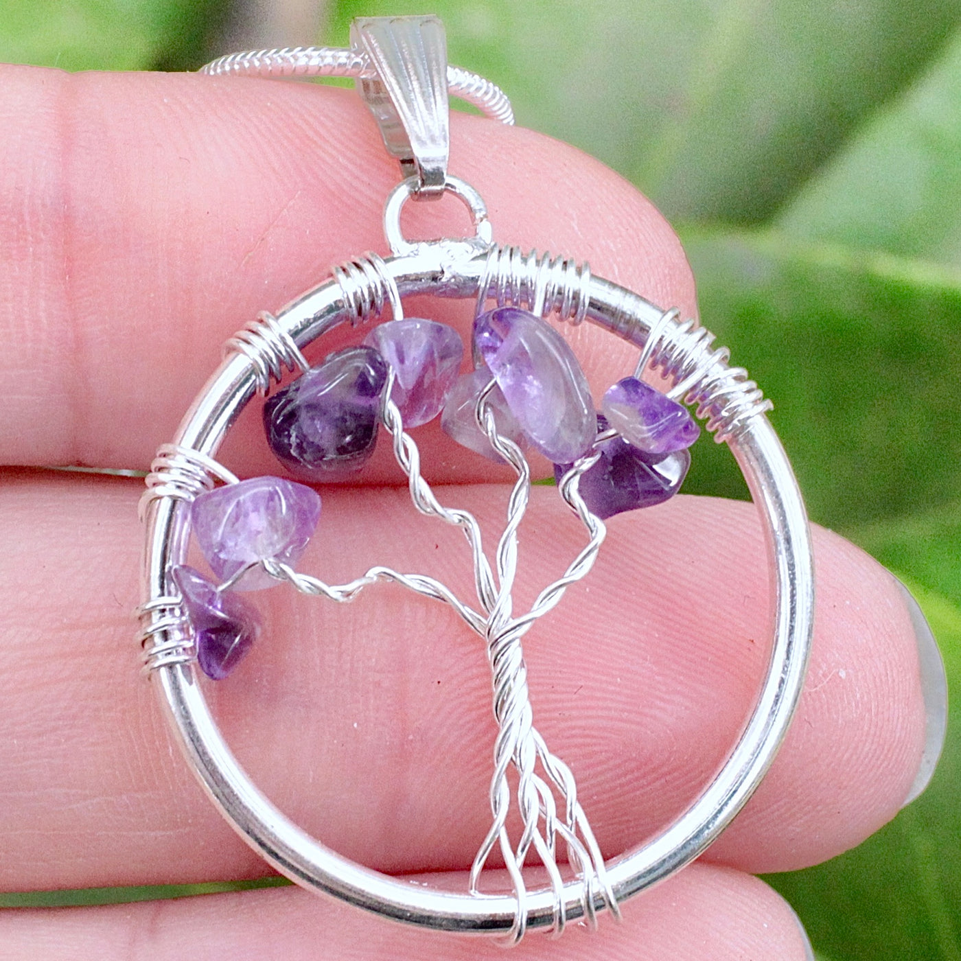 Amethyst Tree of Life Necklace