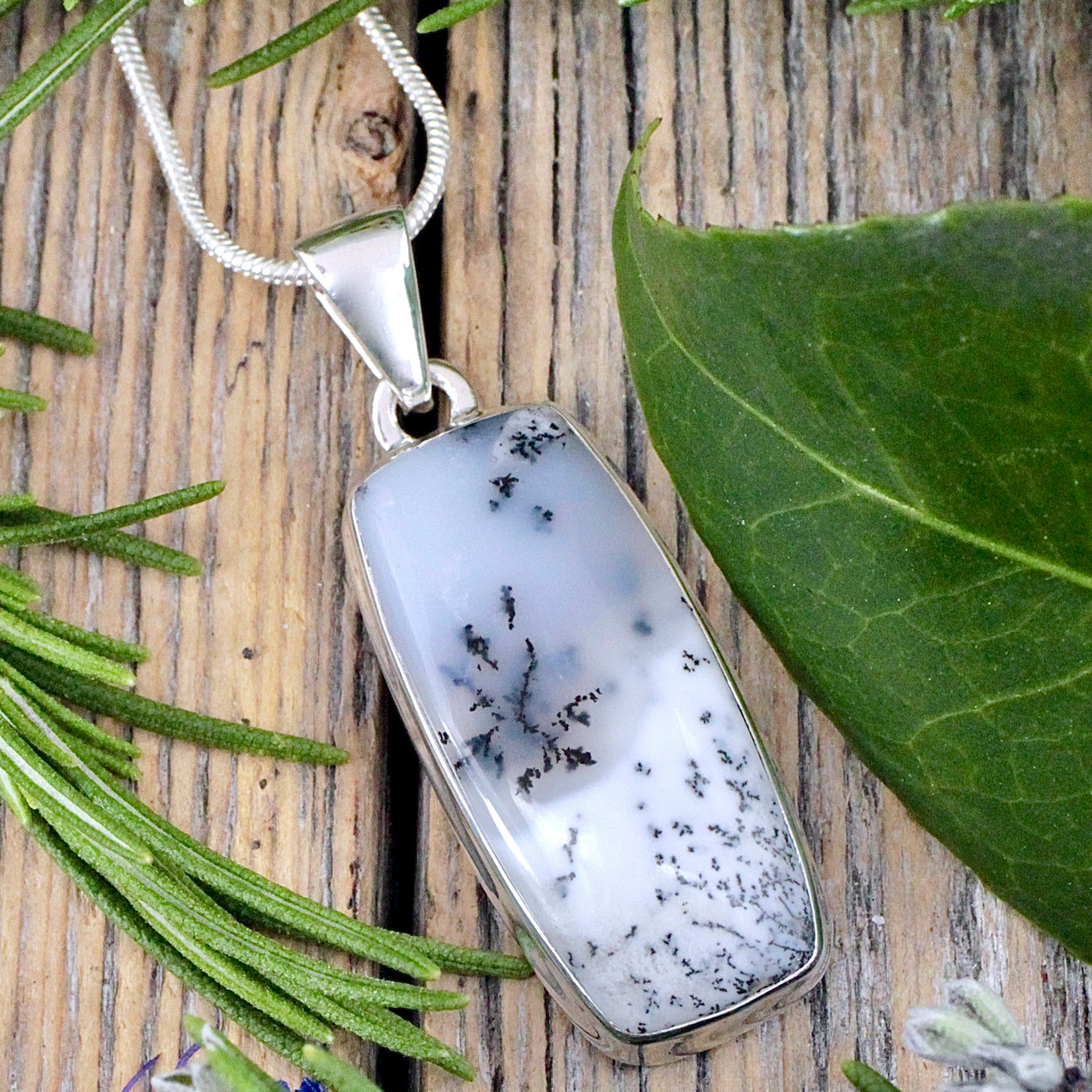 Dendritic Opal Pendant