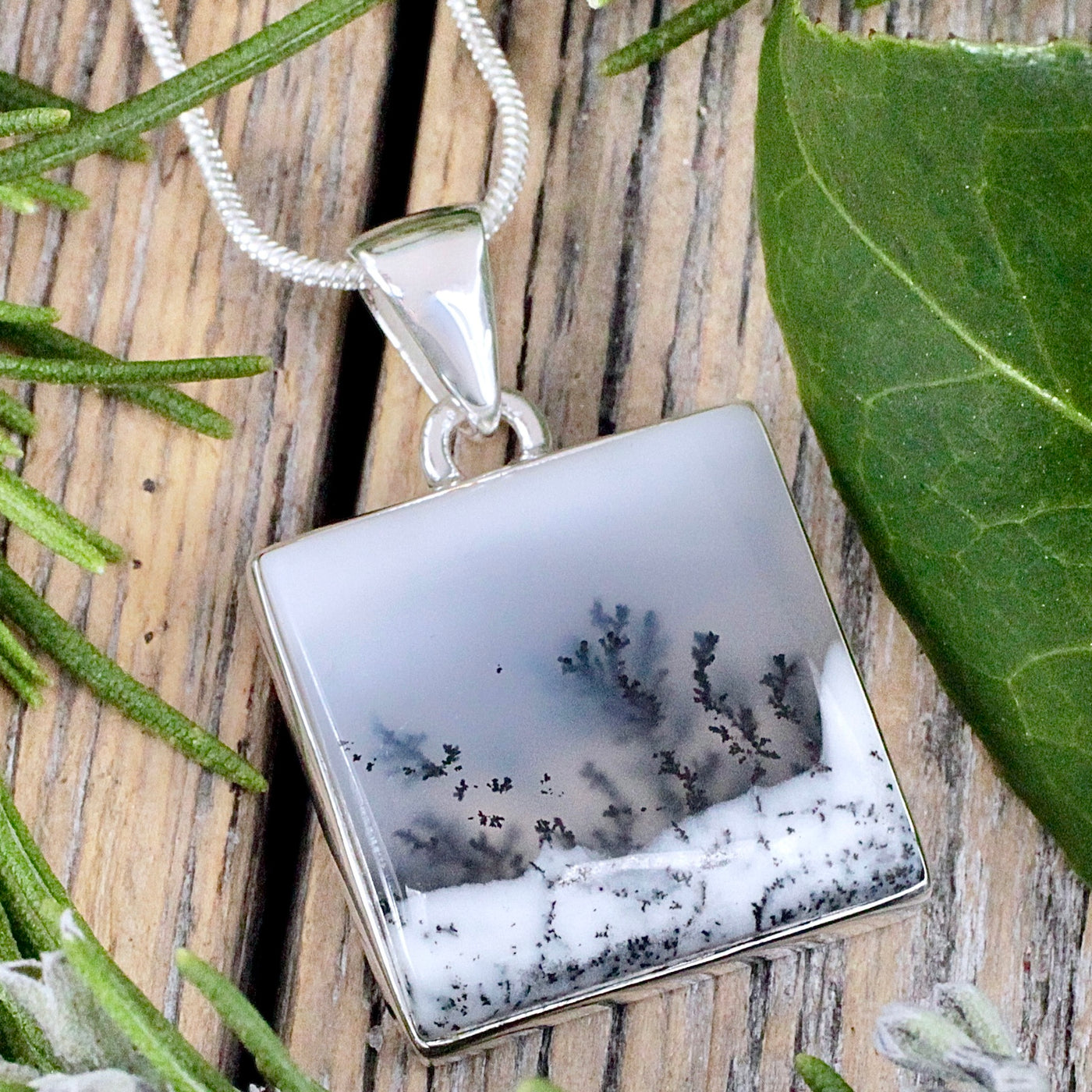 Dendritic Opal Pendant