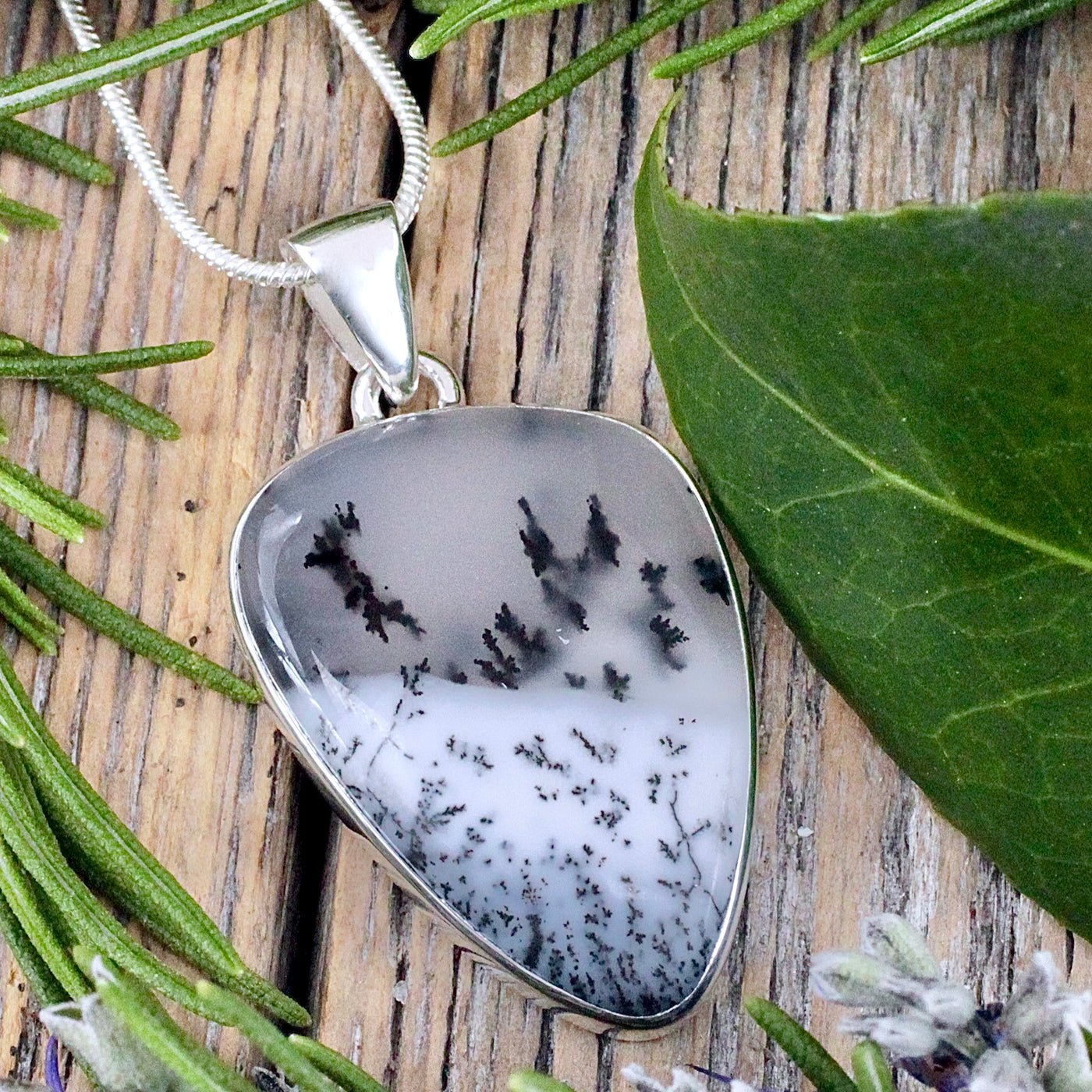 Dendritic Opal Pendant