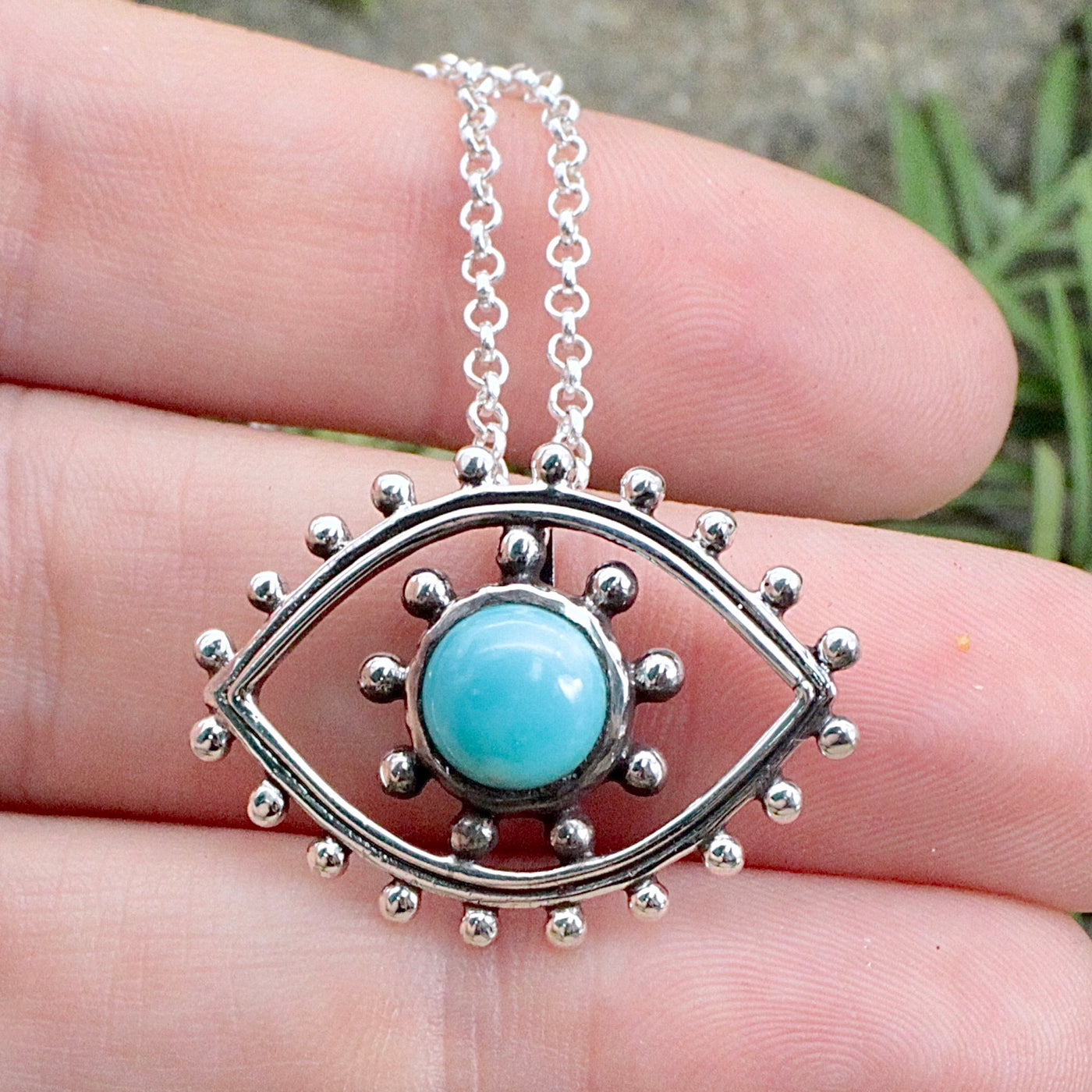 Turquoise Eye Pendant