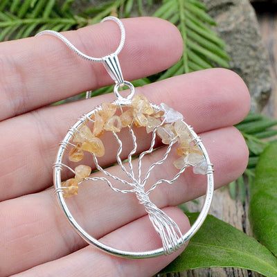 Citrine Tree of Life Pendant