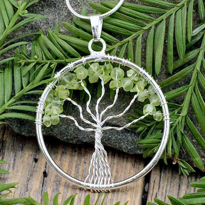 Peridot Tree of Life Pendant