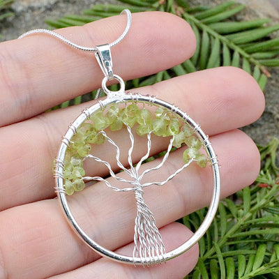 Peridot Tree of Life Pendant