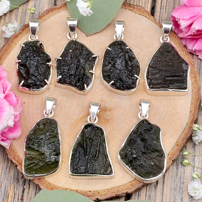 JN2624-JN2630-Moldavite-Pendant-Sterling-Silver-1