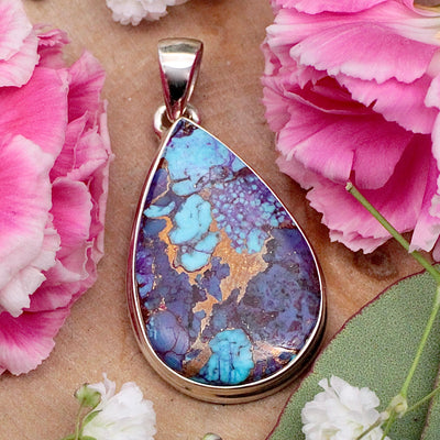 JN2634-Mohave-Purple-Copper-and-Kingman-Turquoise-Spotted-Pendant-D