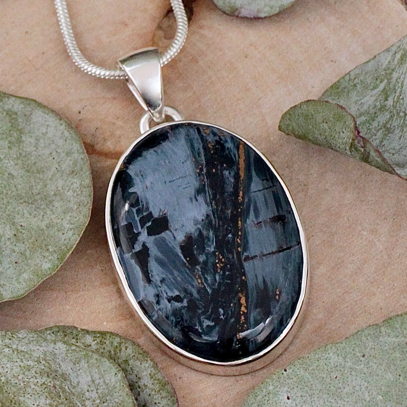 Pietersite Pendant - Sterling Silver