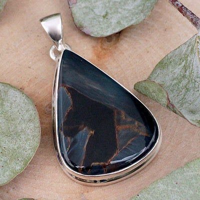 Pietersite Pendant - Sterling Silver