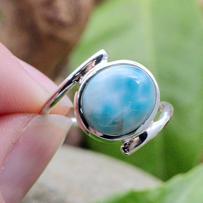 Larimar Oval Ring