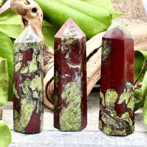 Dragon's Blood Jasper towers