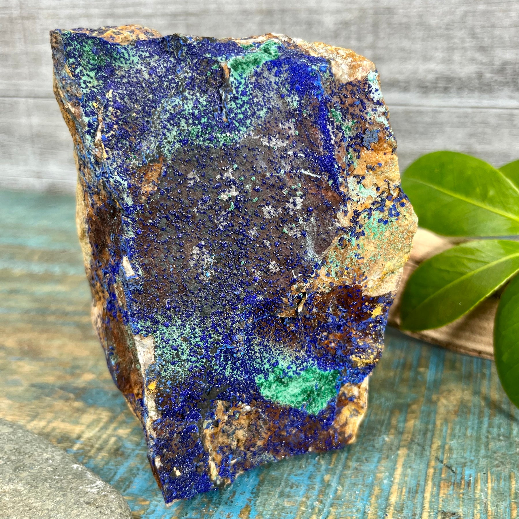 Azurite-Malachite freeform