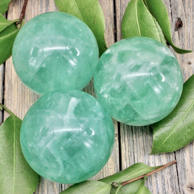 Green Fluorite Sphere