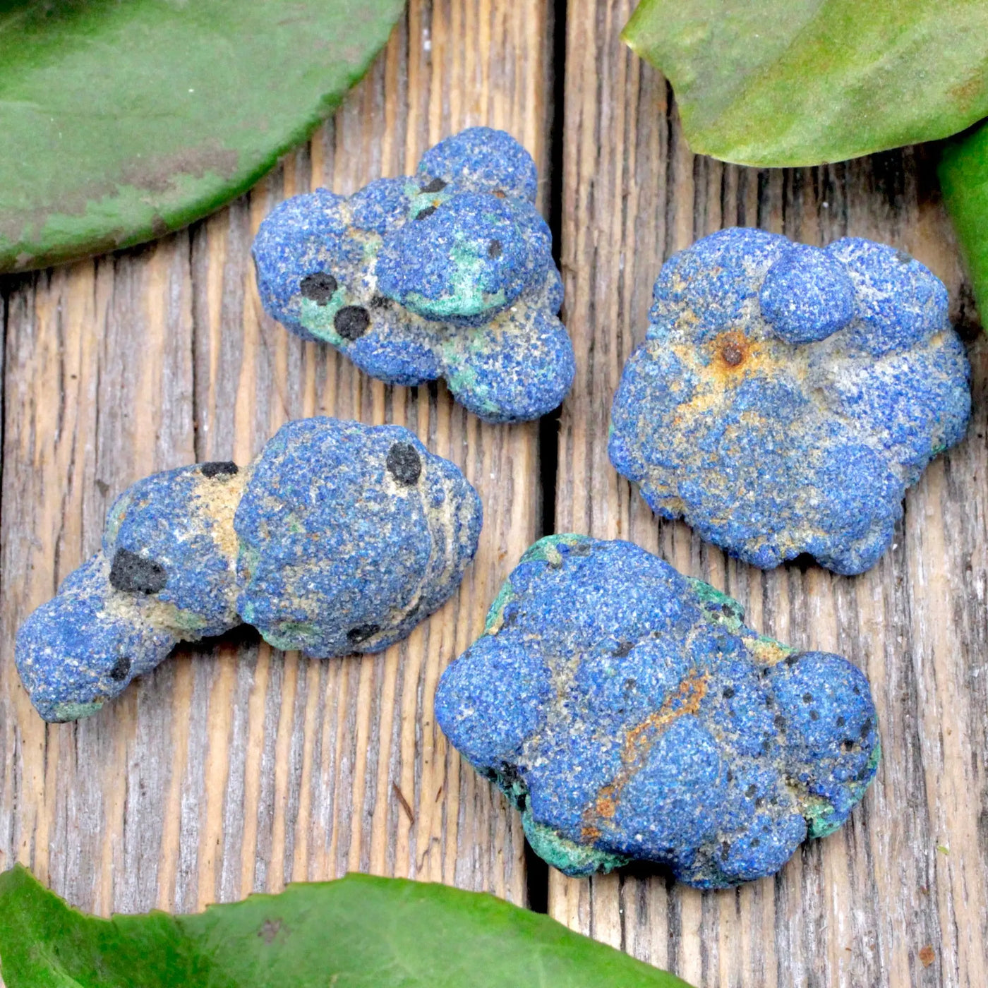 Azurite Berry Cluster