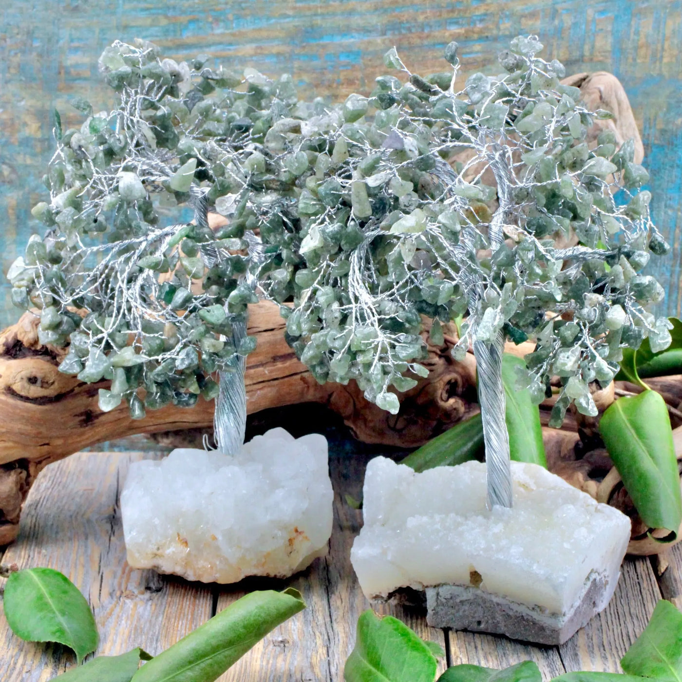 Aquamarine Zeolite Crystal Tree